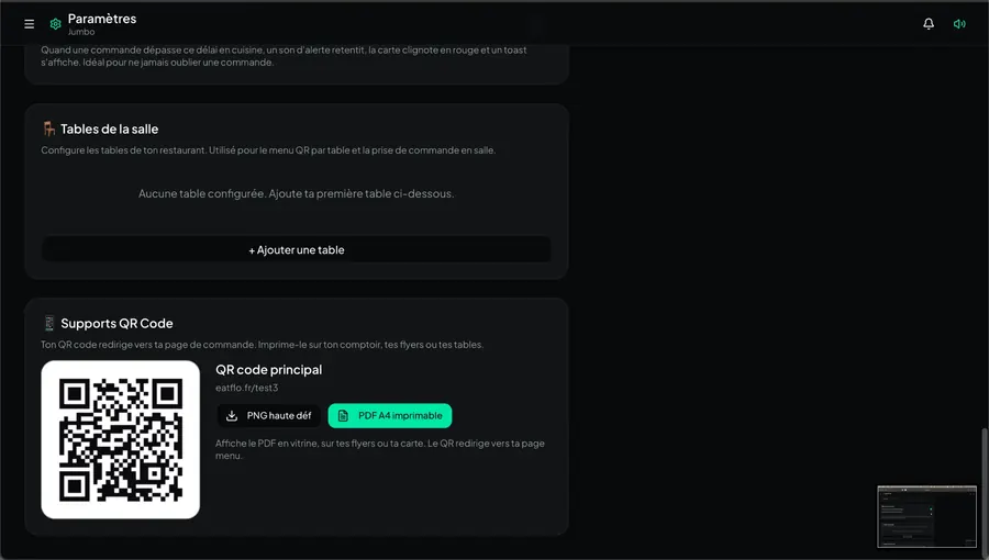 QR code prêt à imprimer pour votre comptoir